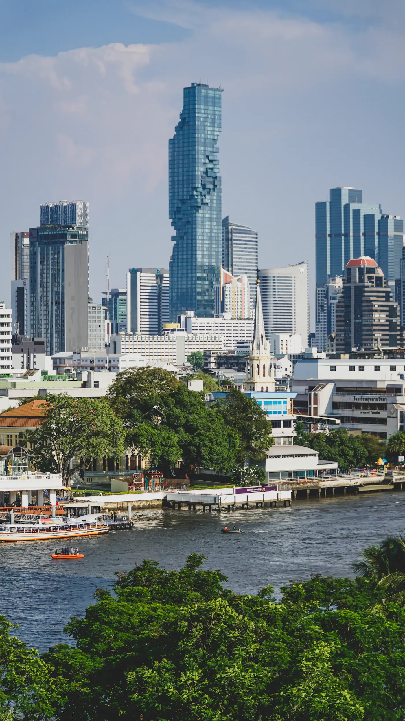 Bangkok sett fra Chao Phraya-elven