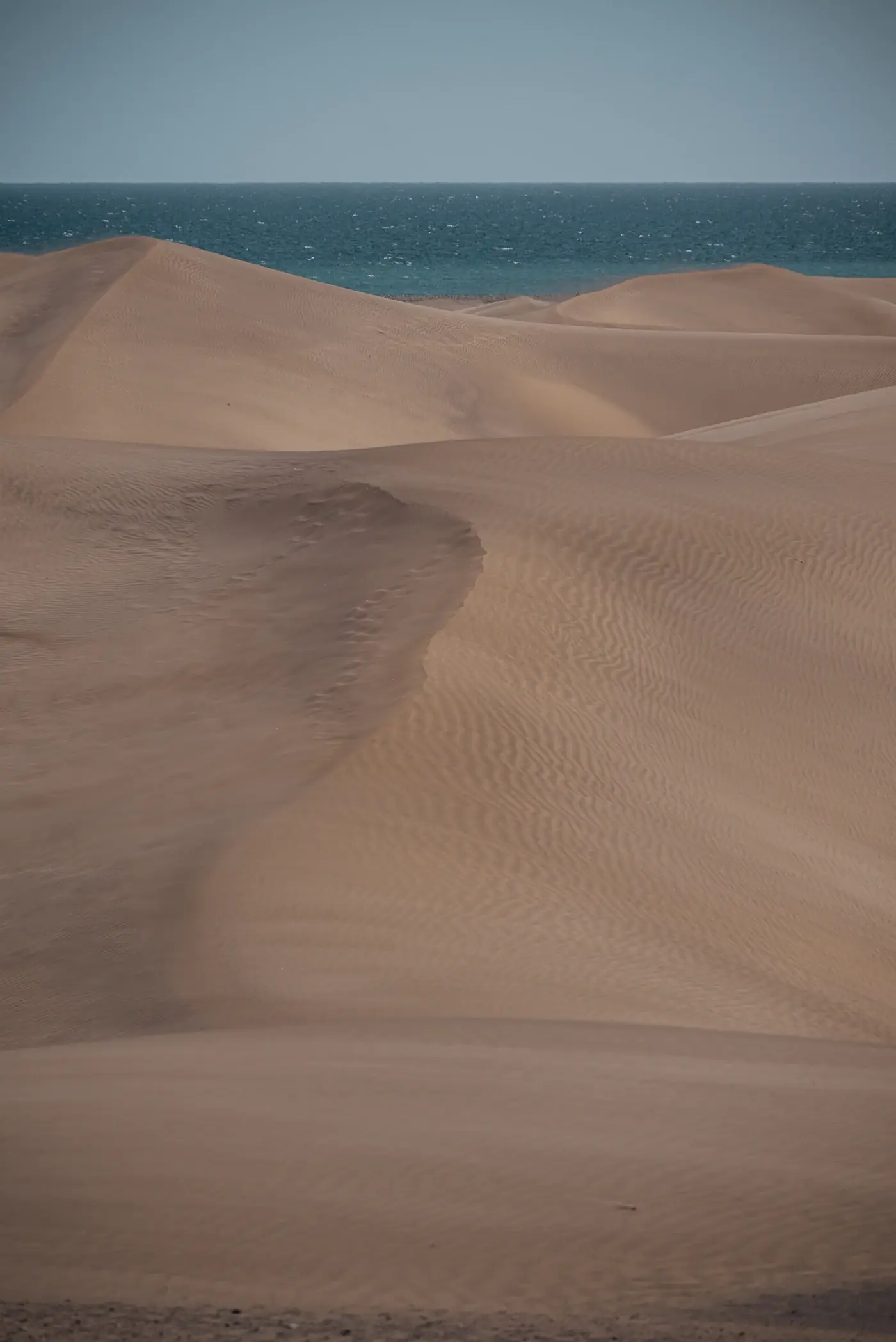 Sanddyner ved Maspalomas på Gran Canaria