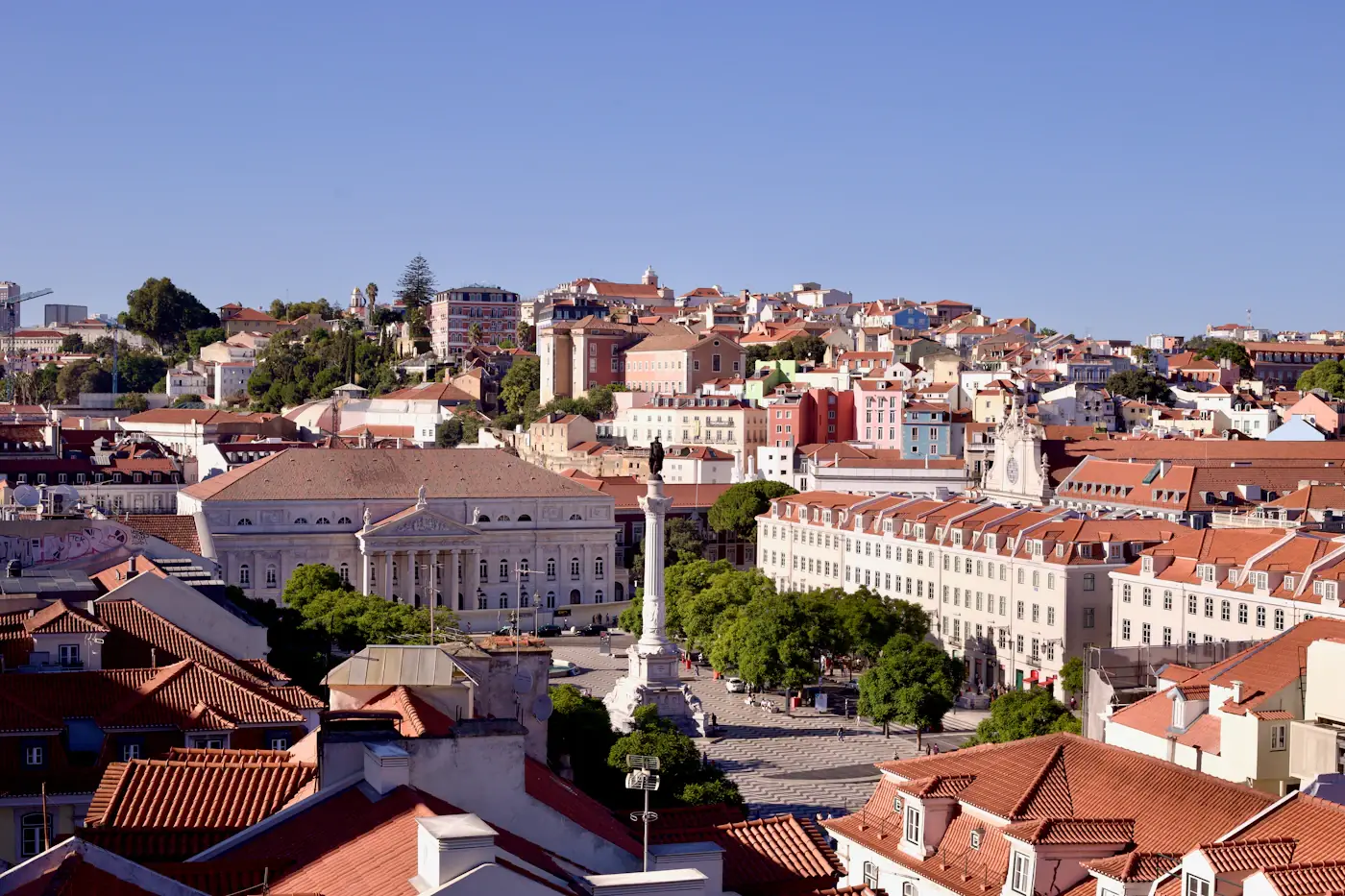 Utsikt over gamlebyen i Lisboa